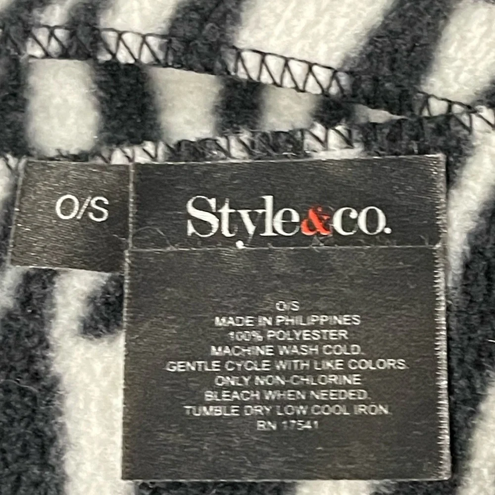 *Style & Co Women's Zebra Printed Scarf with Fringes